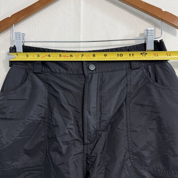 Rawik Skiwear Womens Size M Insulated Black Nylon Snow Pants Ski Bibs Waterproof - Picture 4 of 10